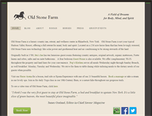 Tablet Screenshot of oldstonefarm.org